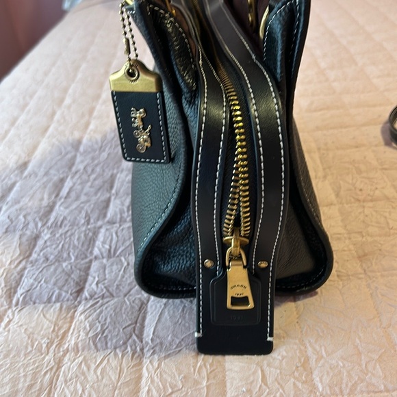 Coach Rouge 25 Black Pebbled Leather - Picture 7 of 14